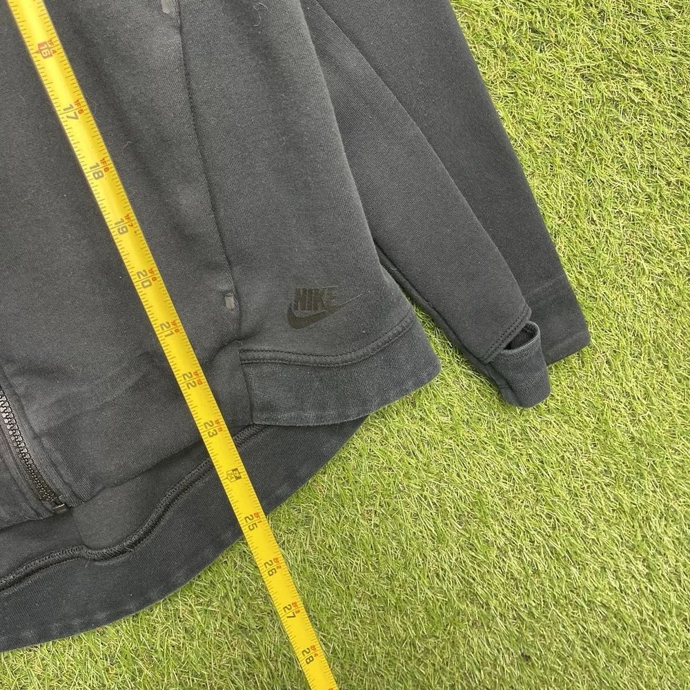 Nike Tech Fleece Hoodie Womens Medium Scuba Hood Black Zip Up 806329-010